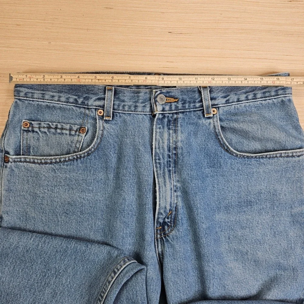 Vintage Levis Y2K Loose Straight Fit Jeans Mens 34x32 Blue Denim Casual Workwear